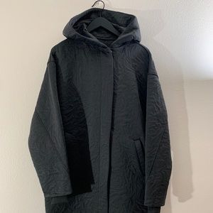 Packable Jacquard Knit Wrap Size M/L Gray